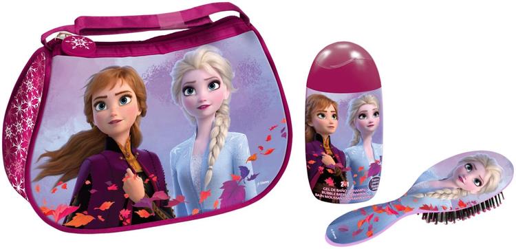 Frozen laukku sis.120ml 2 in1 kylpyvaahto + shampoo & harja