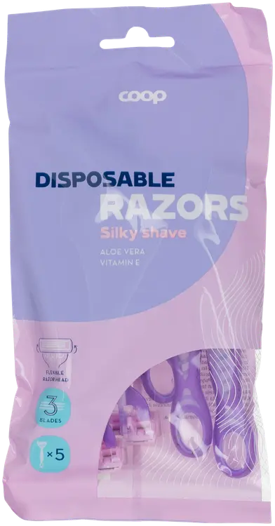 Coop Silky Shave varsiterä 3-teräinen 5 kpl