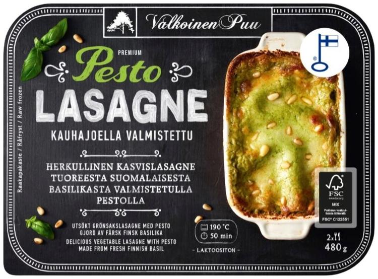 Valkoinen Puu Premium Pesto Lasagne 480g