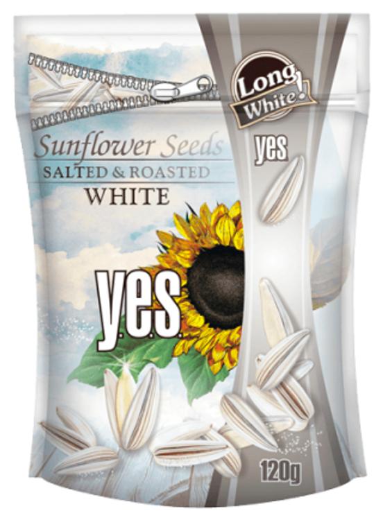 Y.E.S. valged soolased päevalilleseemned 120g
