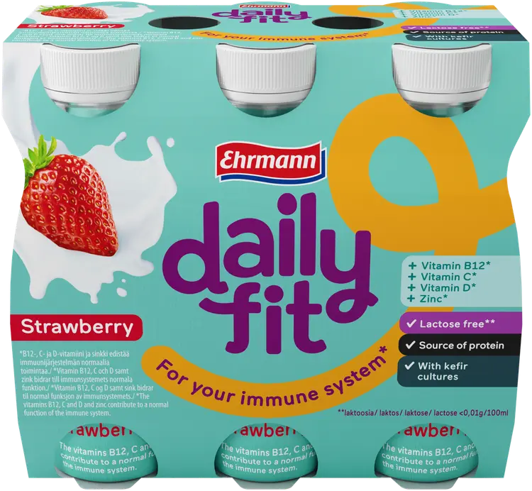 Daily Fit Kefir juoma mansikka
6x95 ml