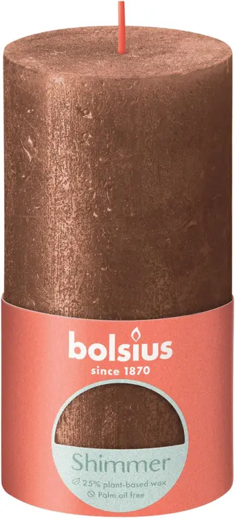 Bolsius RUSTIIKKI PK 130/68 Shimmer Copper