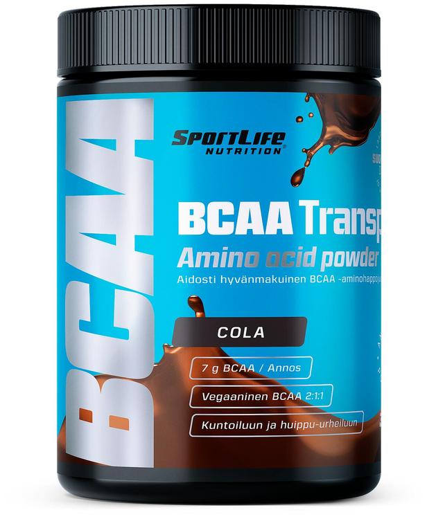 SportLife Nutrition BCAA Transport 300g cola Treenin aikana nautittava aminohappojuoma