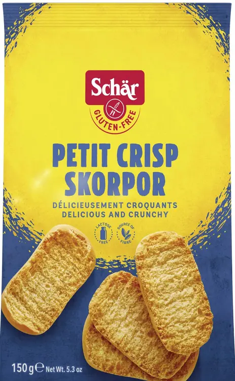 Schär Petit Crisp Skorpor 150g, Gluteeniton korppu