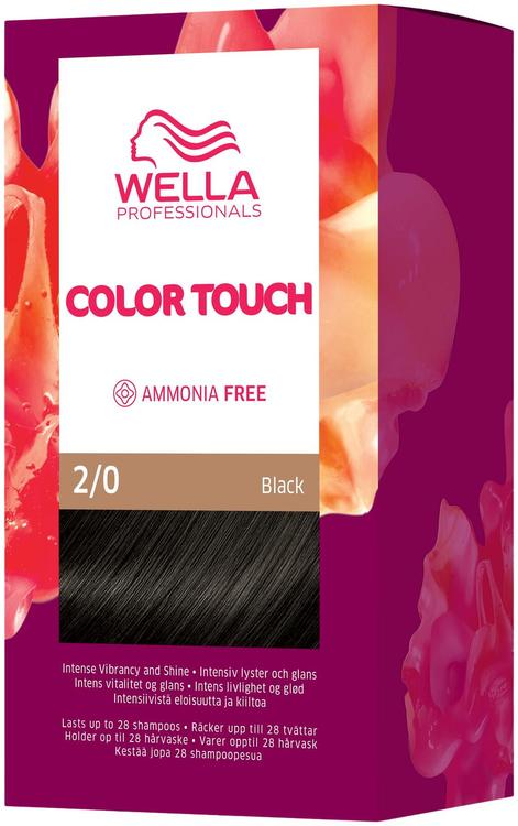 Wella Professionals Color Touch Pure Naturals Black 2/0 kotiväri 130 ml