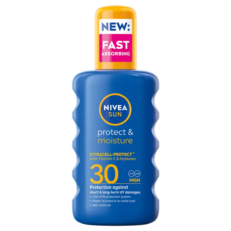 NIVEA SUN 200ml Protect & Moisture Sun Spray SK30 -aurinkosuojasuihke
