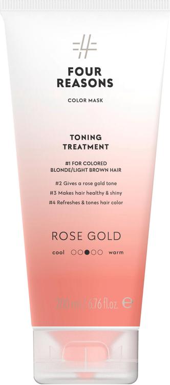 Four Reasons Color Mask Toning Treatment Rose Gold sävyttävä tehohoito 200 ml