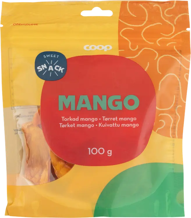 Coop kuivattu mango 100 g