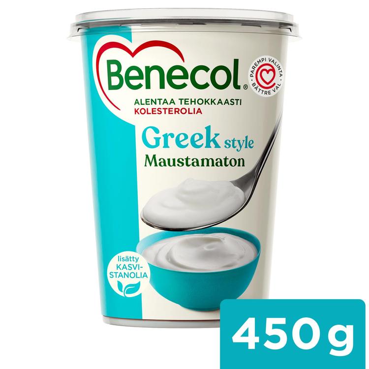 Benecol 450g maustamaton kreikkalaistyylinen jogurtti