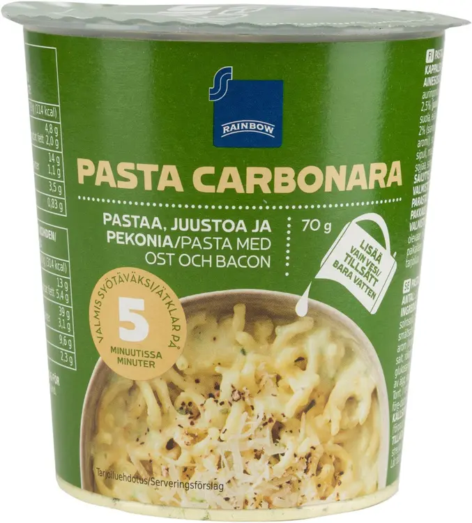 Rainbow 70g pasta carbonara kuppi
