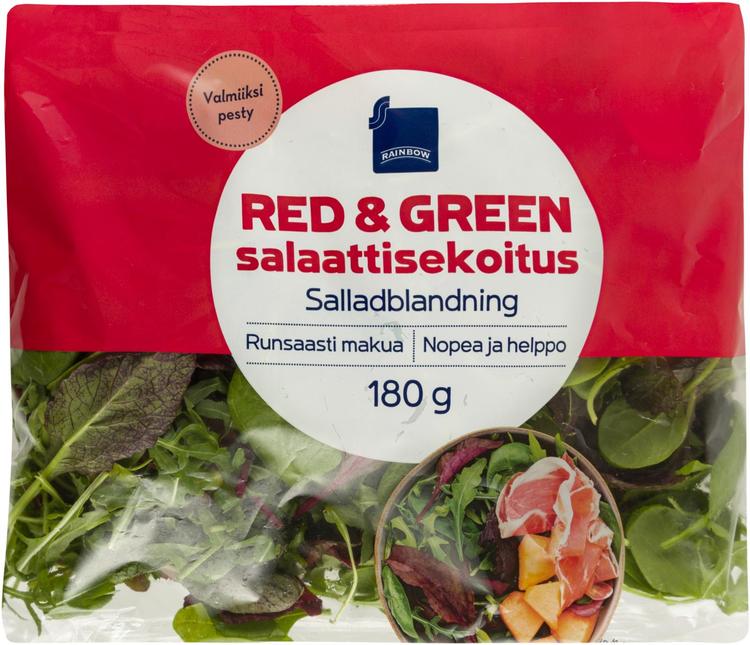 Rainbow Red&Green Salaattisekoitus 180g
