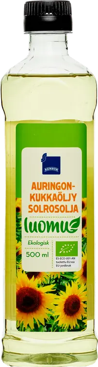 Rainbow luomu auringonkukkaöljy 500ml
