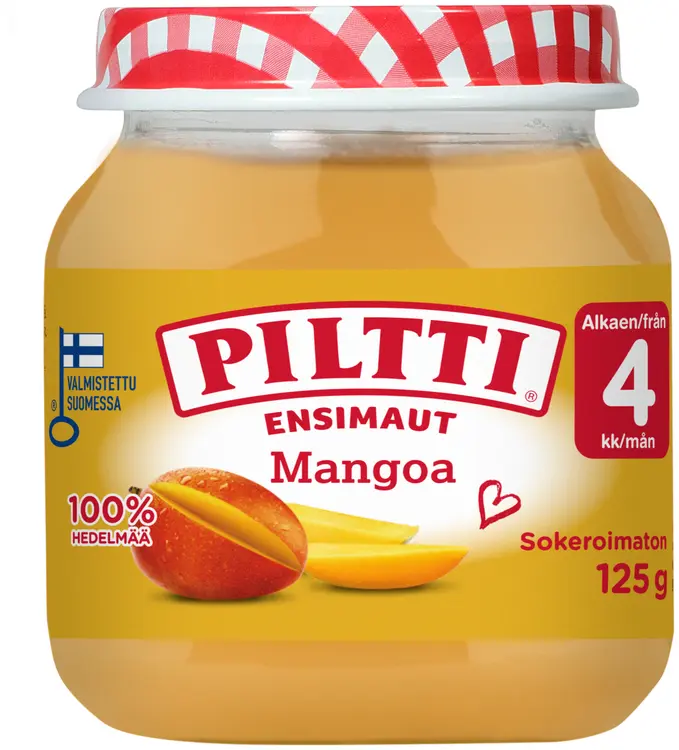 Piltti Ensimaut 125g Mangoa hedelmäsose 4kk