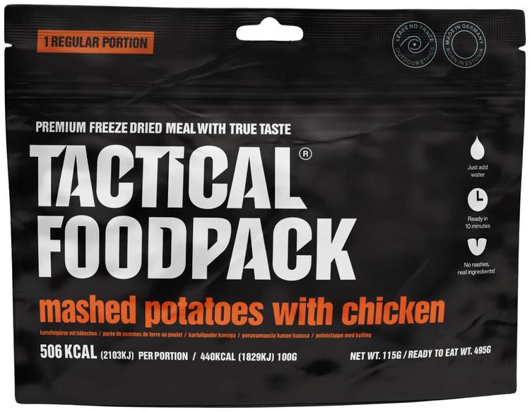Tactical Foodpack perunamuusia kanan kanssa
