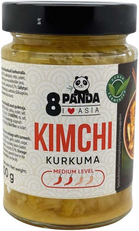 8 Panda Kimchi kurkuma, medium 300 g
