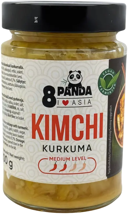 8 Panda Kimchi kurkuma, medium 300 g