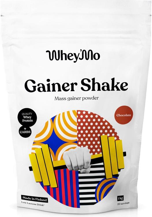 Whey´Mo 1kg Suklaa Gainer Shake juomajauhe