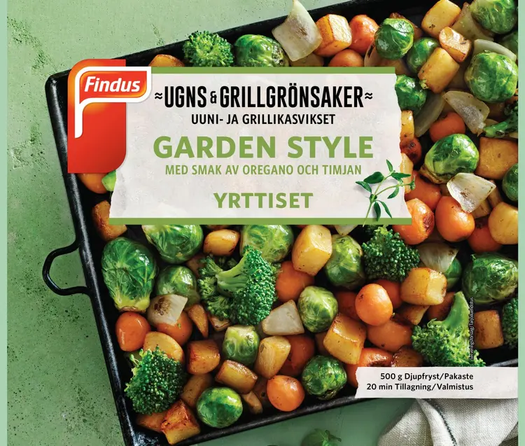 Findus Uuni- & grillikasvikset Yrttiset 500g, pakaste