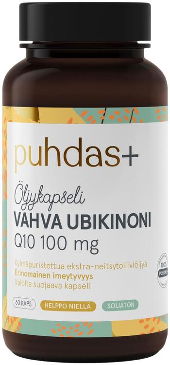 Puhdas+ Vahva Ubikinoni Q10 100 mg Öljykapseli 60 kaps