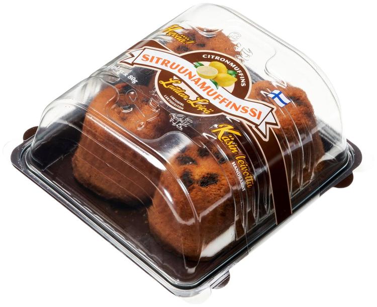 Laitilan Leipä Sitruunamuffinssi 4x80 g Laktoositon
