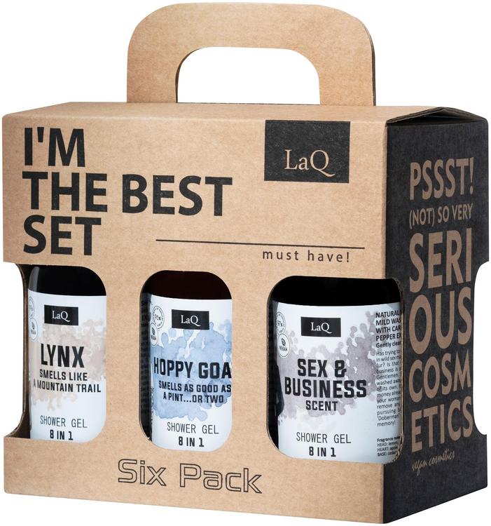 Kinkekomplekt Laq I'm the best dušigeel mini 6x100ml meeste
