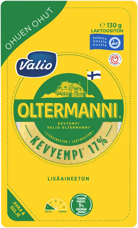 Valio Oltermanni® 17 % ohuen ohut e130 g viipale