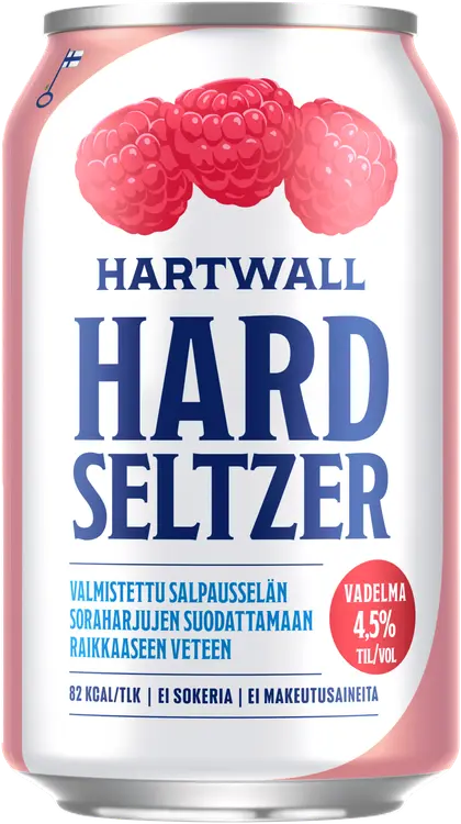 Hartwall Hard Seltzer Vadelma 4,5% 0,33 l