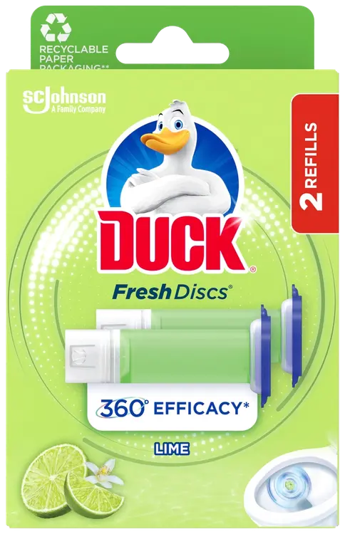 Duck Fresh Discs 2x36ml lime zest täyttöpakkaus