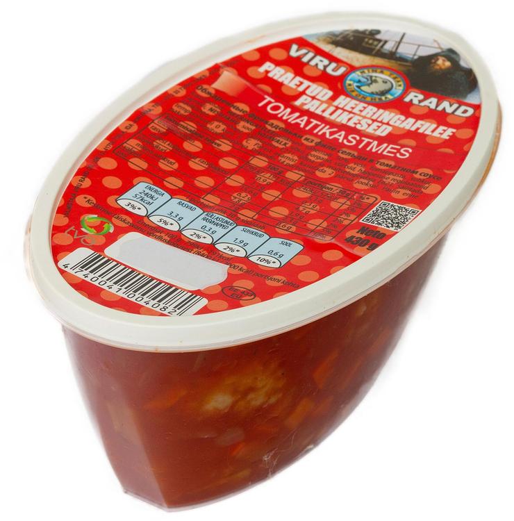 Praetud heeringafilee pallikesed tomatikastmes 430 g