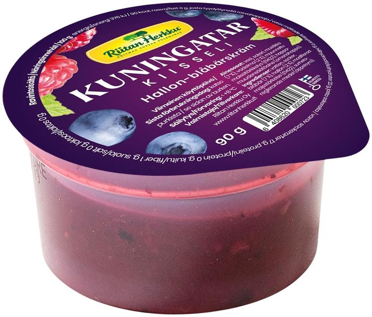 Riitan Herkku Kuningatarkiisseli mustikka-vadelma 90g