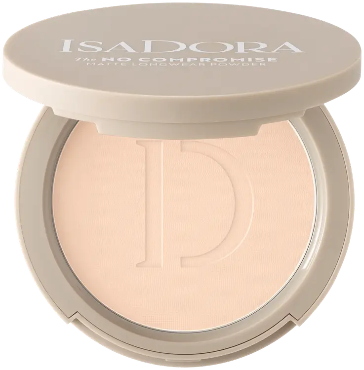 Isadora The No Compromise Matte Longwear Powder puuteri 60 Neutral Porcelain 7 g