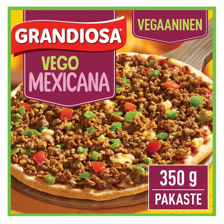 Grandiosa vego mexicana kiviuuni pakastepizza 350g