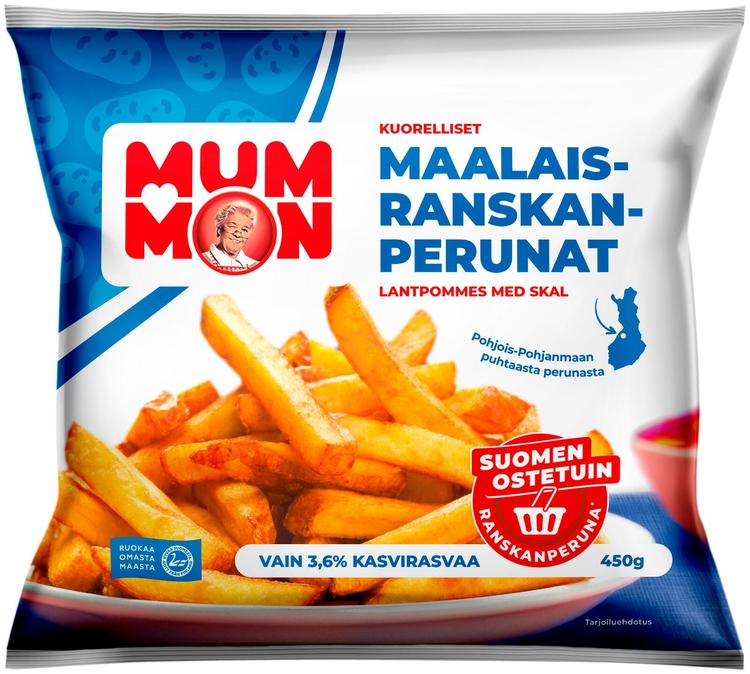 Mummon 450 g kuorelliset Maalaisranskanperunat, pakaste