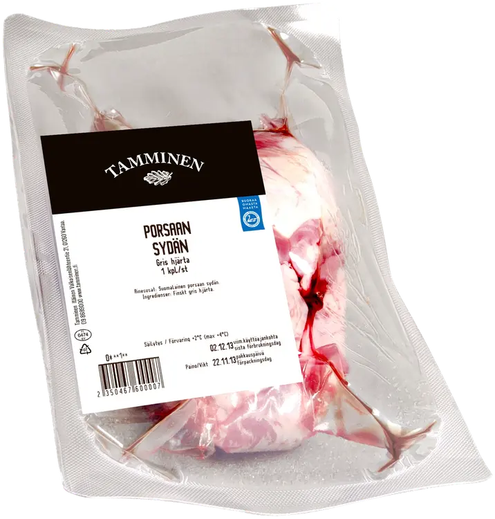 Tamminen porsaan sydän pakaste n500g