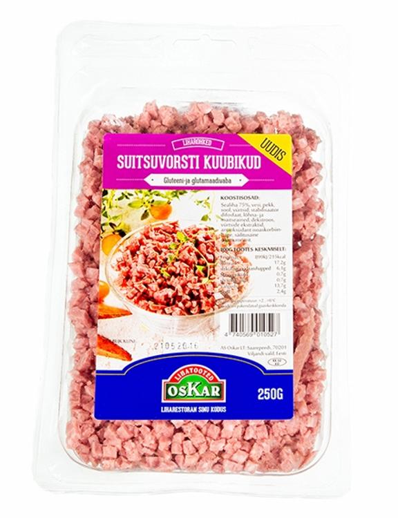 Oskar suitsuvorsti kuubikud 250 g