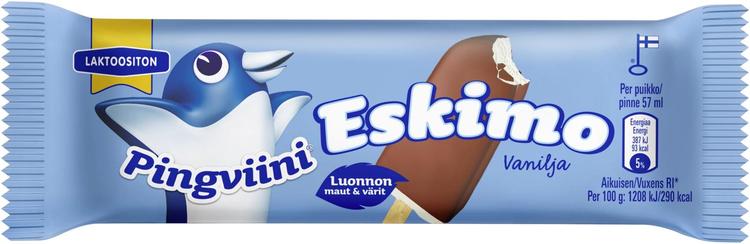 Eskimo laktoositon kermajäätelöpuikko Vanilja 32g/0,57dl