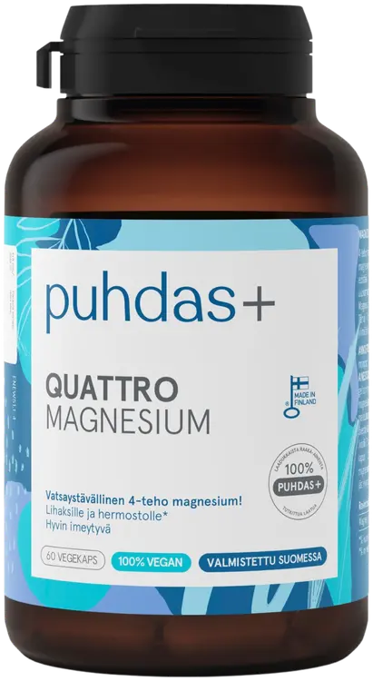 Puhdas+  Quattro Magnesium 120 kaps