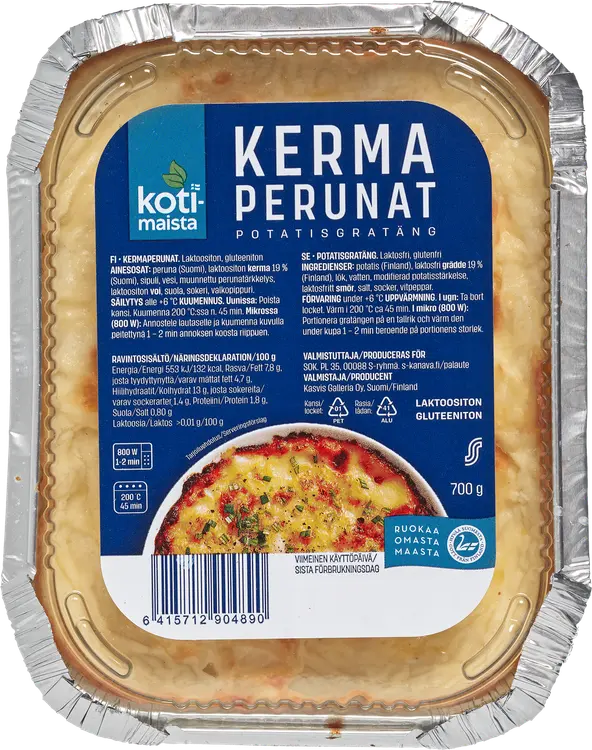 Kotimaista Kermaperunat 700g laktoositon