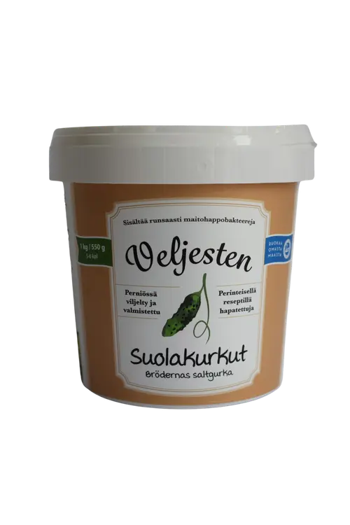 Veljesten suolakurkut 550G