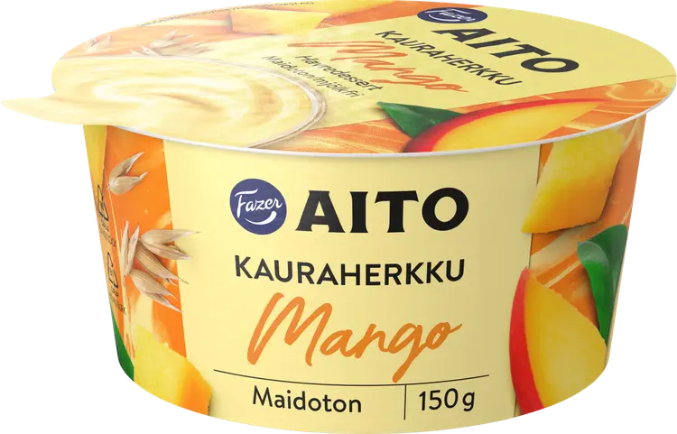 Fazer Aito Kauraherkku Mango fermentoitu kauravälipala 150 g