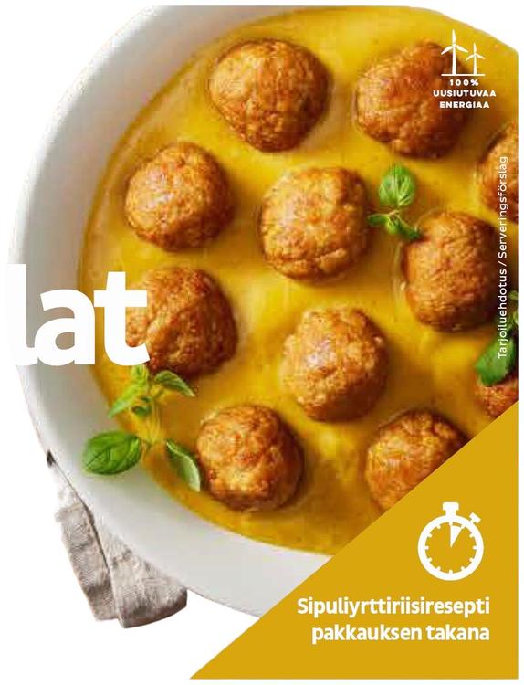 Pouttu Nopeat kycklingbullar i currysås 400g