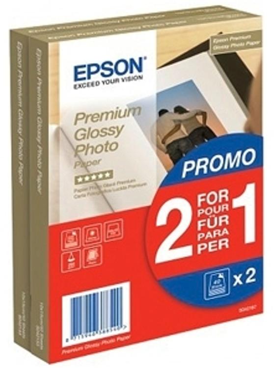 Epson Premium Glossy valokuvapaperi 100x150mm 2x40 arkkia