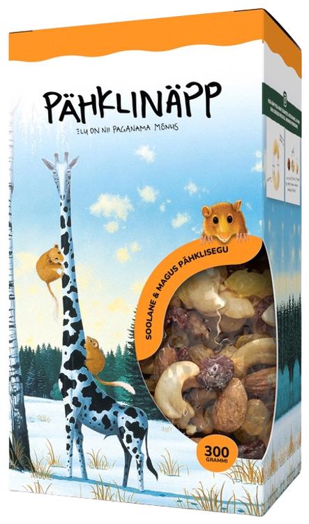 Pähklinäpp soola&gus pähklisegu kinkekarbis 300g