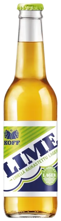 Koff Lime Lager olut 4,4 % lasipullo 0,33 L