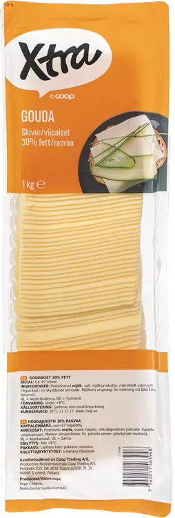 Xtra 1kg Gouda viipaleet 30%