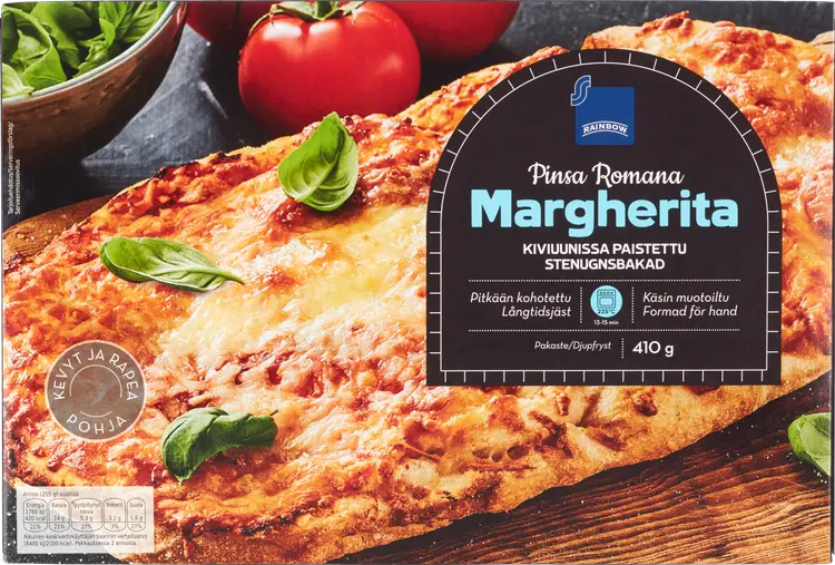 Rainbow 410g Pinsa Romana Margherita pakaste