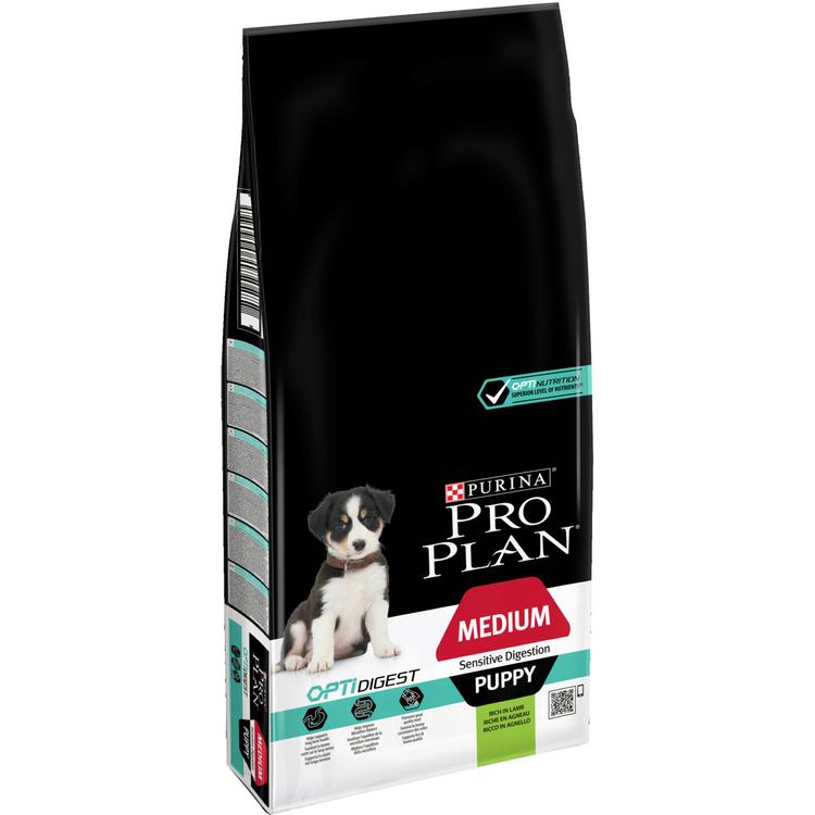 PRO PLAN Medium Puppy - SENSITIVE DIGESTION Lamm 12kg