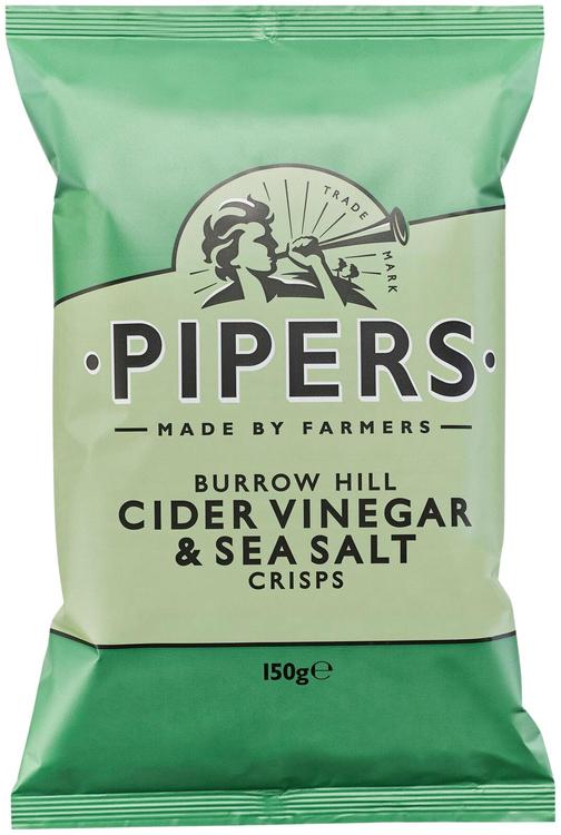 Pipers Crisps Burrow Hill omenasiiderietikka perunalastu 150g