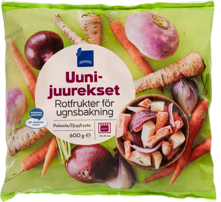 Rainbow 600g uunijuurekset pakaste