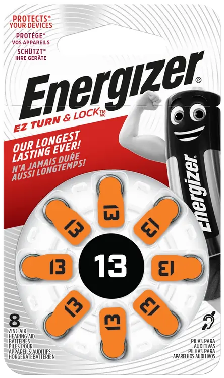 Energizer kuulokojeparisto 13 8kpl